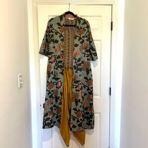 Biba cape, top and dhoti set, size 36